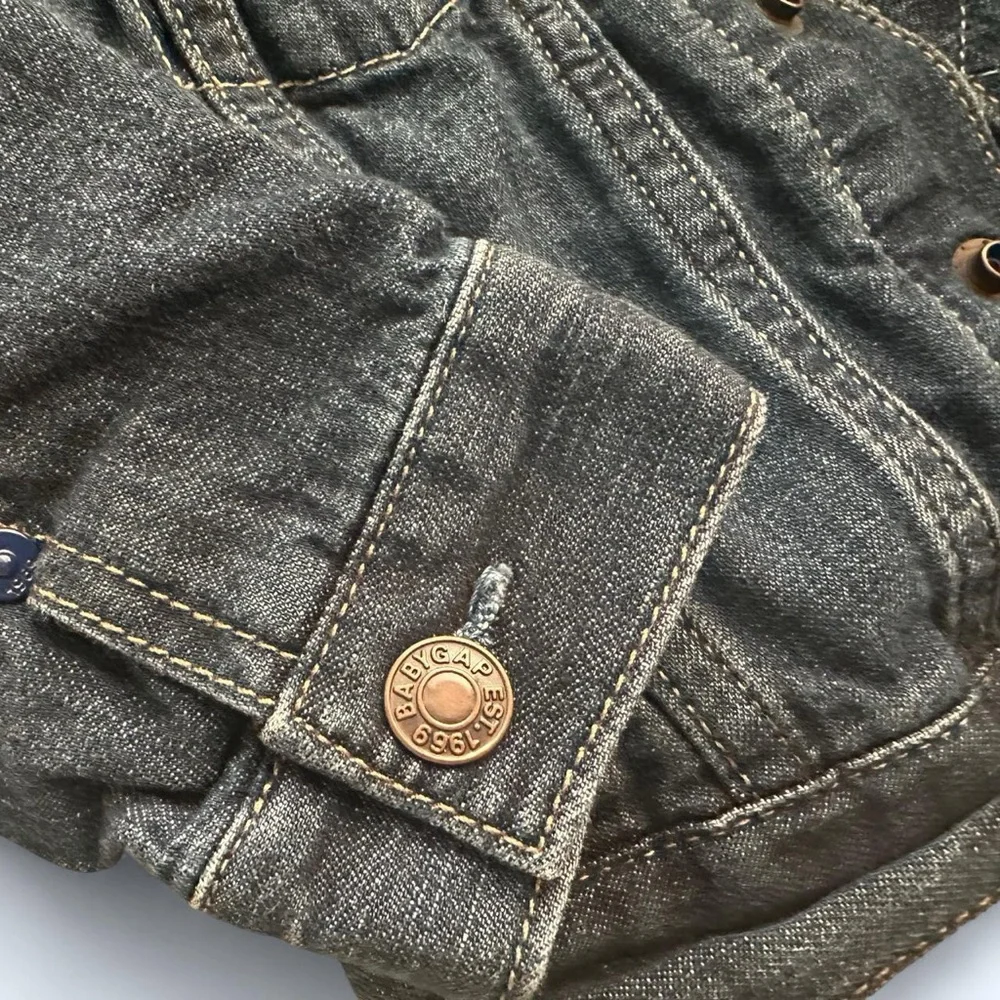 Baby GAP Dark Blue Kids Jean Jacket with soft inside lining